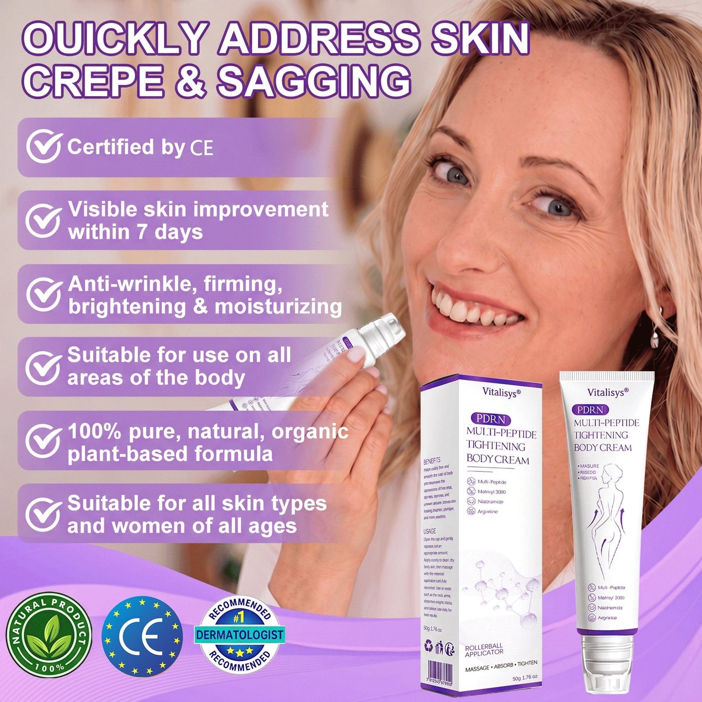 30% OFF🎁 🎁 𝐕𝐢𝐭𝐚𝐥𝐢𝐬𝐲𝐬® 𝐏𝐃𝐑𝐍 𝐌𝐮𝐥𝐭𝐢-𝐏𝐞𝐩𝐭𝐢𝐝𝐞 𝐌𝐚𝐬𝐬𝐚𝐠𝐢𝐧𝐠 𝐁𝐨𝐝𝐲 𝐑𝐨𝐥𝐥𝐞𝐫 𝐂𝐫𝐞𝐚𝐦 𝑫𝒆𝒓𝒎𝒂𝒕𝒐𝒍𝒐𝒈𝒊𝒔𝒕 𝑨𝒑𝒑𝒓𝒐𝒗𝒆𝒅 | 𝑻𝒉𝒆 #𝟏 𝑩𝒐𝒕𝒐𝒙-𝑳𝒊𝒌𝒆 𝑨𝒍𝒕𝒆𝒓𝒏𝒂𝒕𝒊𝒗𝒆 | 𝑹𝒆𝒔𝒖𝒍𝒕𝒔 𝒊𝒏 𝒋𝒖𝒔𝒕 𝟕 𝒅𝒂𝒚𝒔